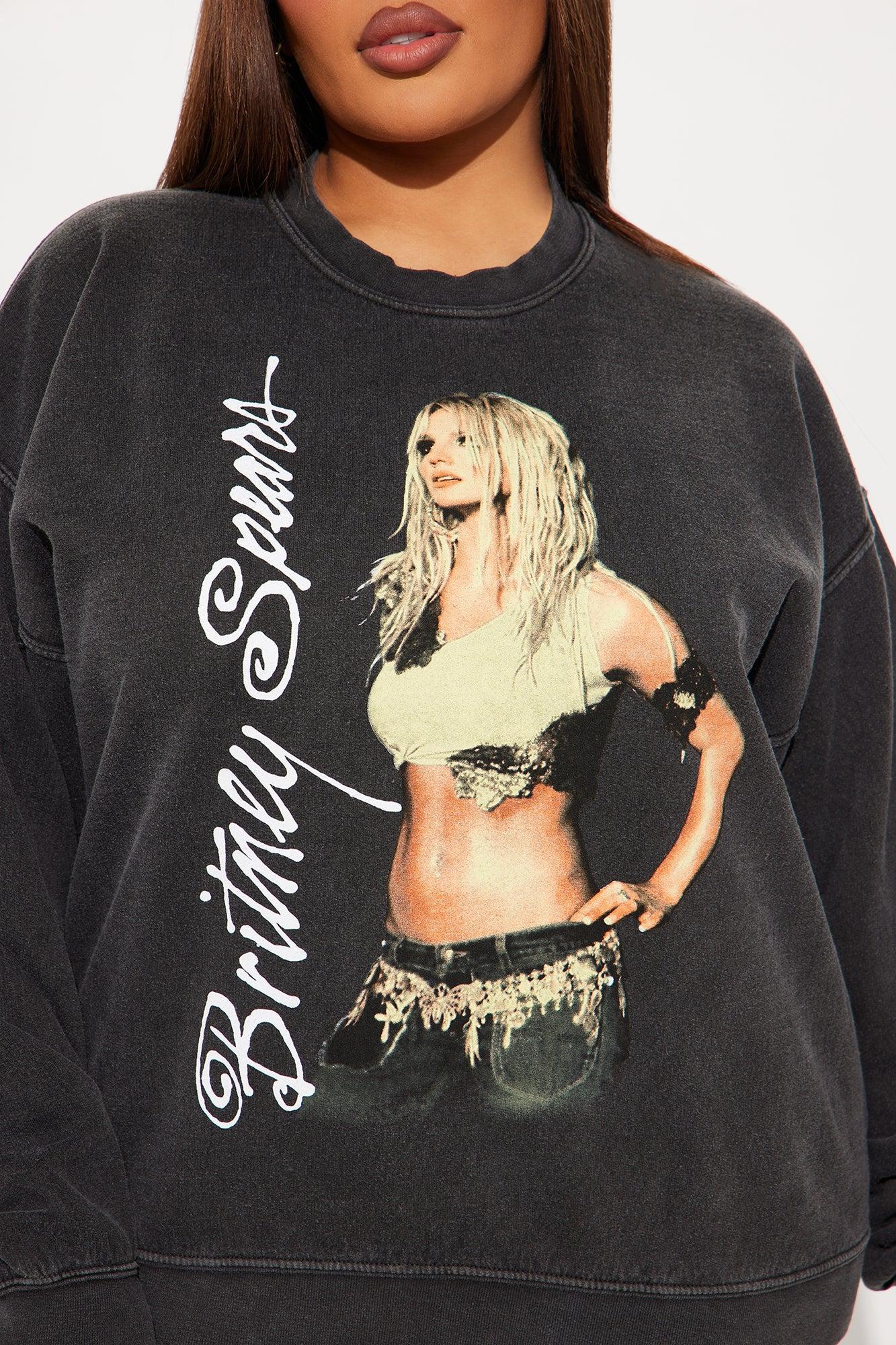 Britney Spears Slave 4 You Washed Sweatshirt - Black Product Image