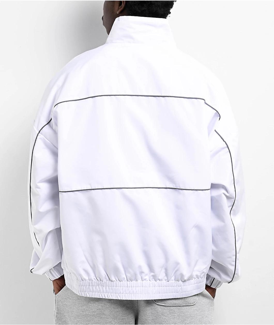 Pro Club Heavyweight White Track Jacket Product Image