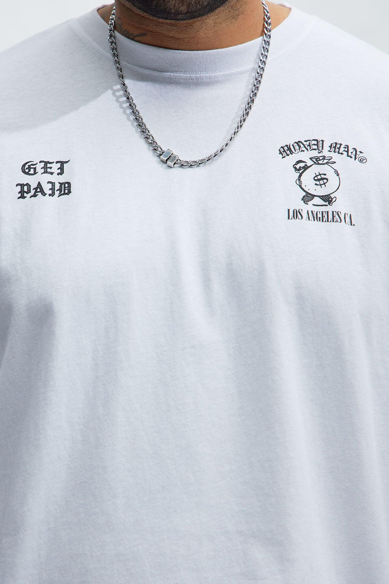 Money Man Oversized Short Sleeve Tee - White Product Image