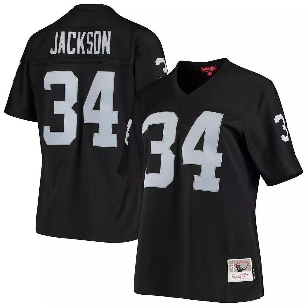 Women's Mitchell & Ness Bo Jackson Black Las Vegas Raiders 1988 Legacy Replica Jersey,  Product Image