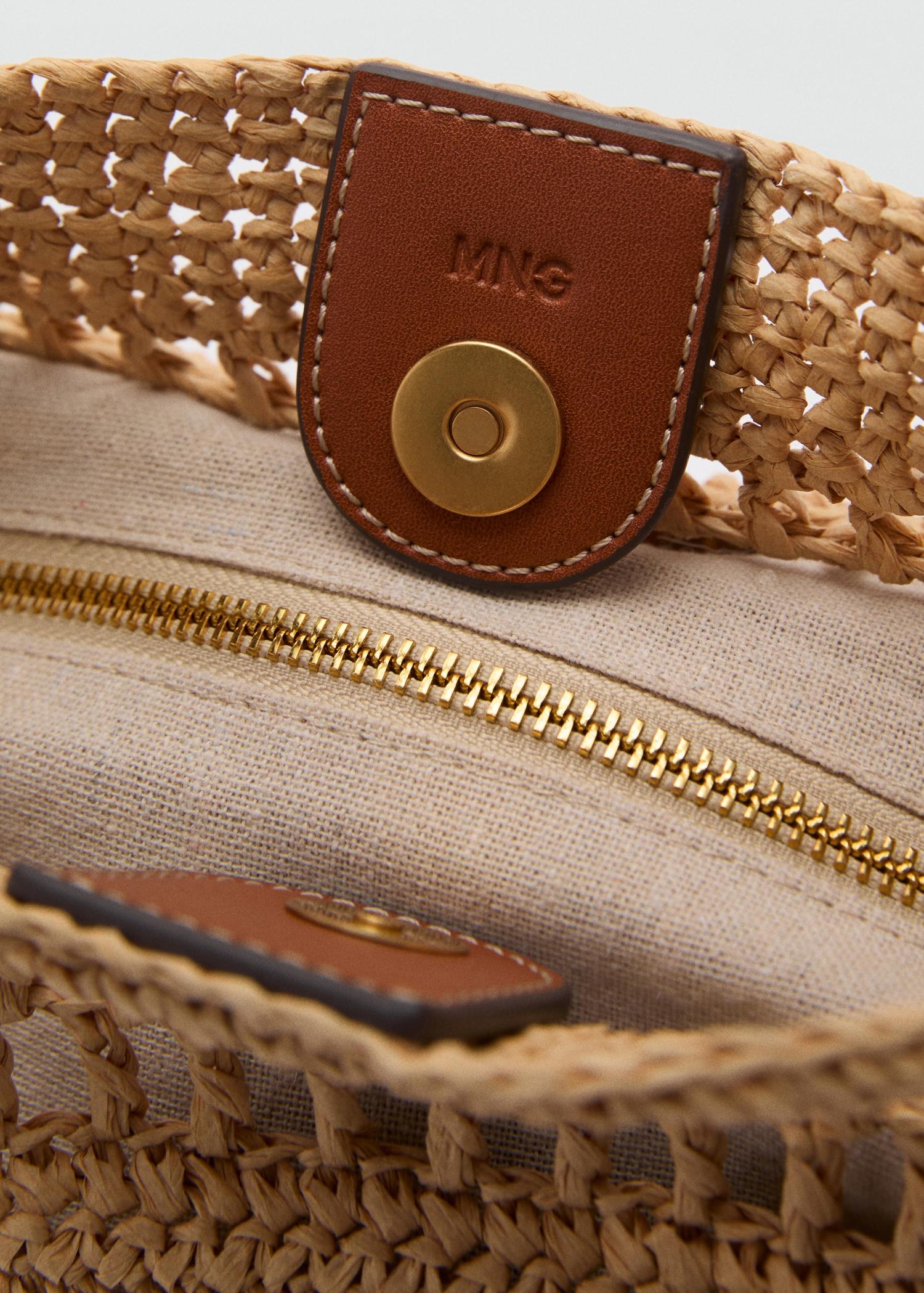Natural fibre shoulder bag - Women | MANGO USA Product Image