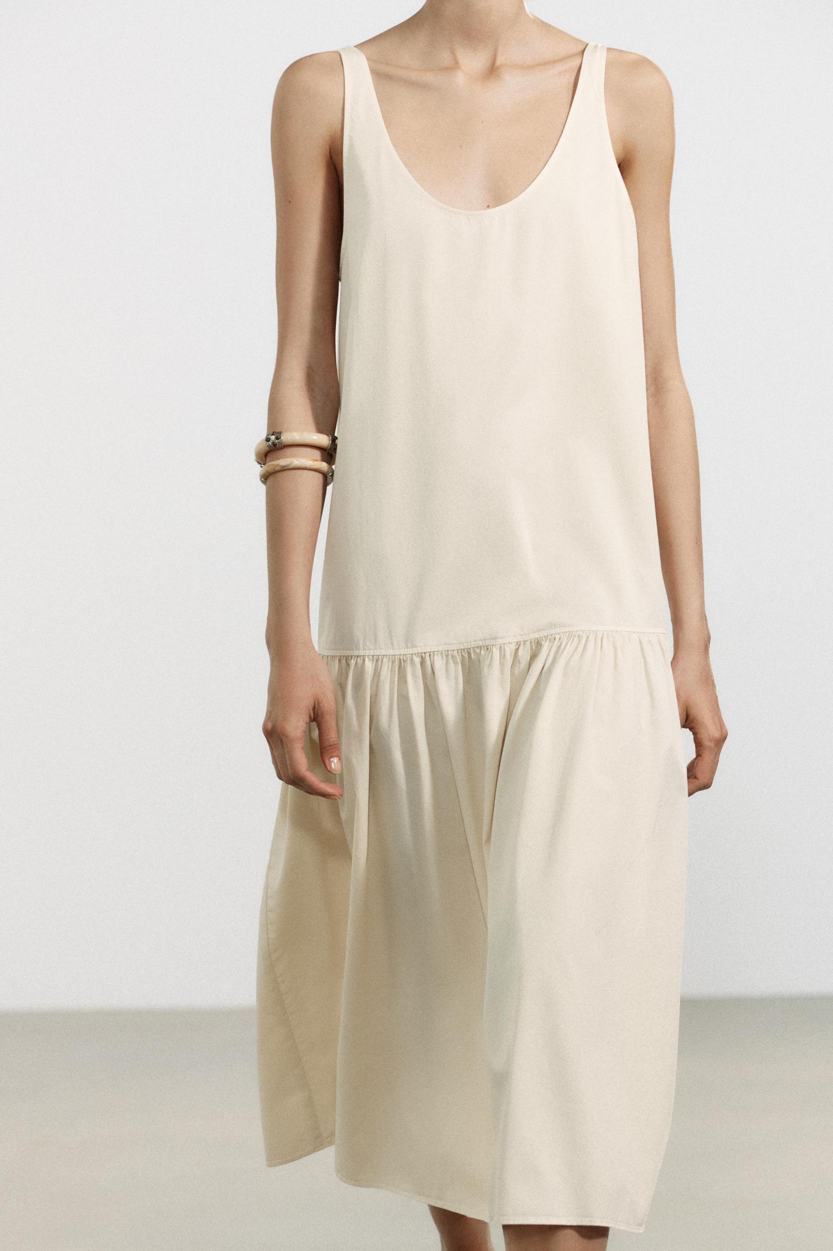 RUCHED MIDI DRESS Product Image