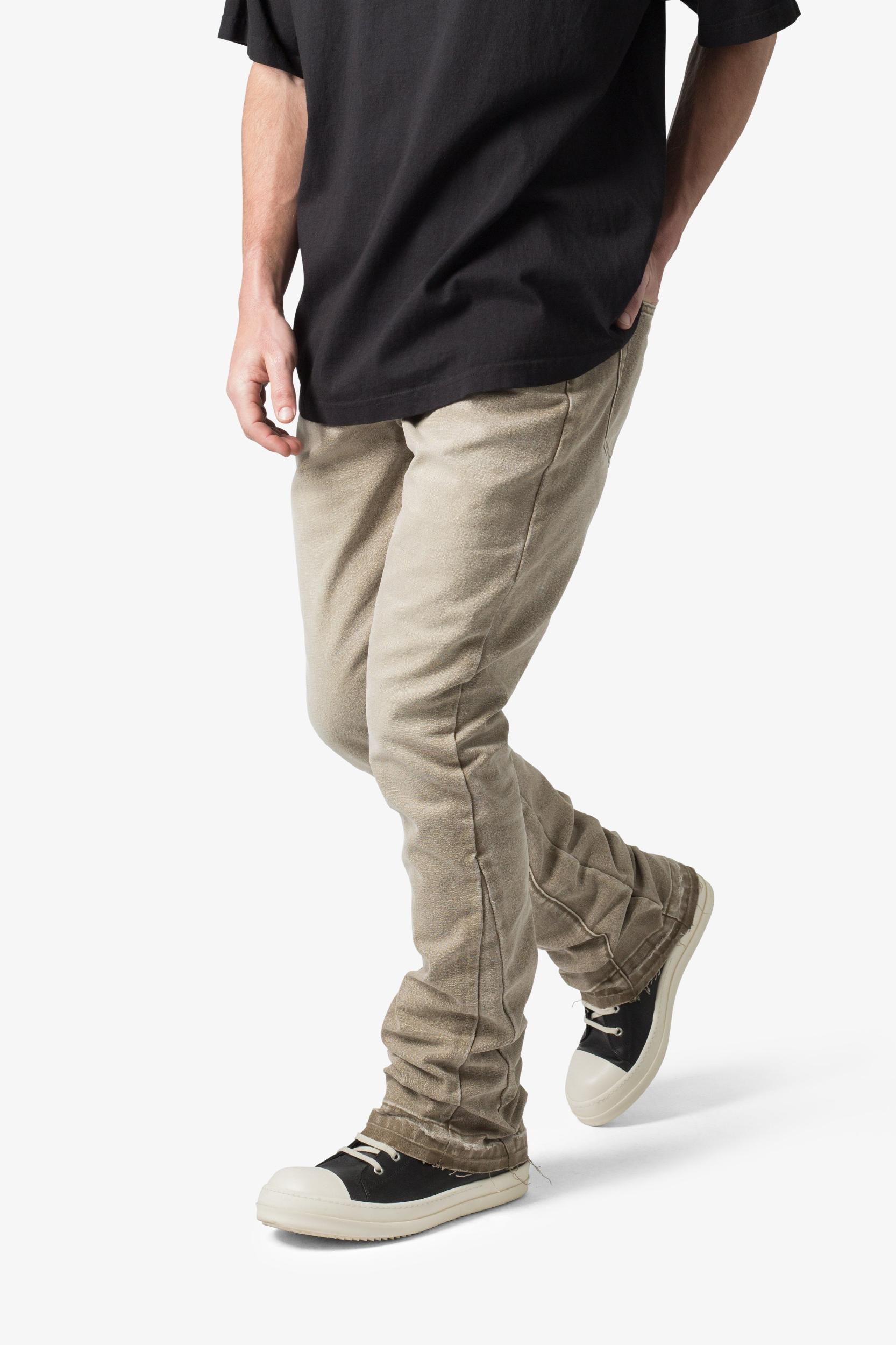 B649 Ground Moss Flare Denim - Moss Product Image