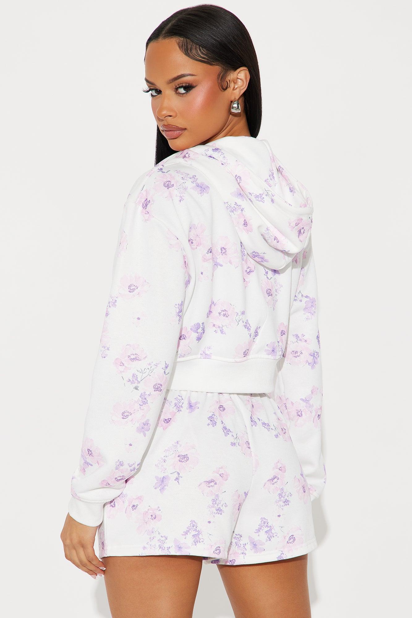 Farrah Floral Short Set Set - Lavender/combo Product Image
