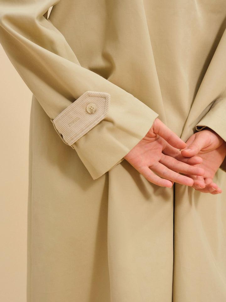 Gabardine Trench Coat — CAMEL Product Image
