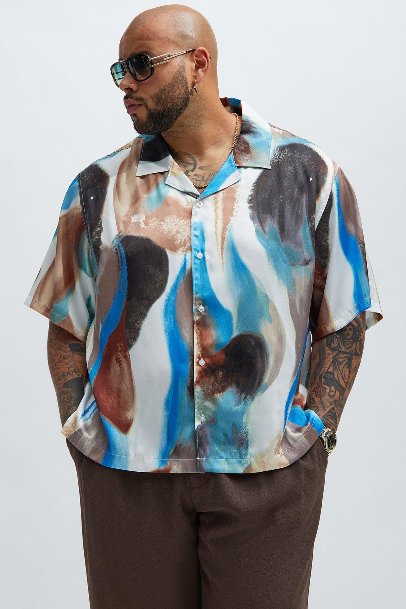 Edgehill Watercolor Shirt - Brown/combo Product Image