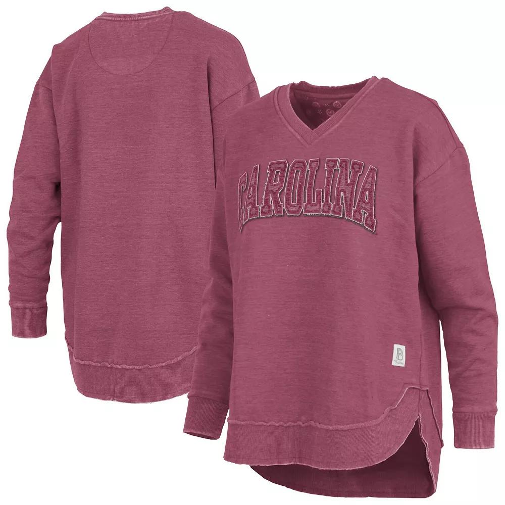Women's Pressbox Red Georgia Bulldogs Westin Poncho V-Neck Pullover Sweatshirt,  Product Image