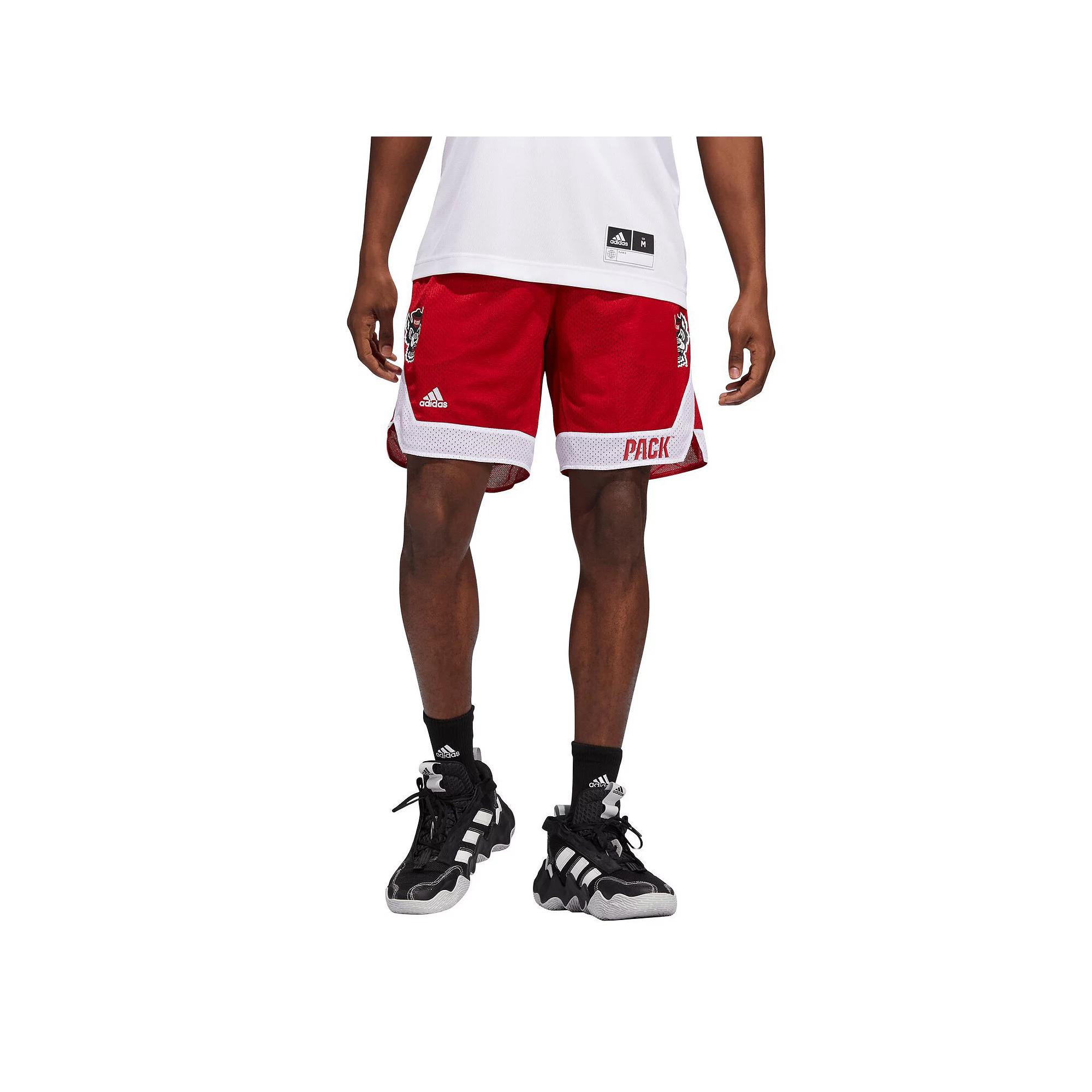 Men's adidas Red NC State Wolfpack Swingman AEROREADY Basketball Shorts, Size: Small, Nst Red Product Image