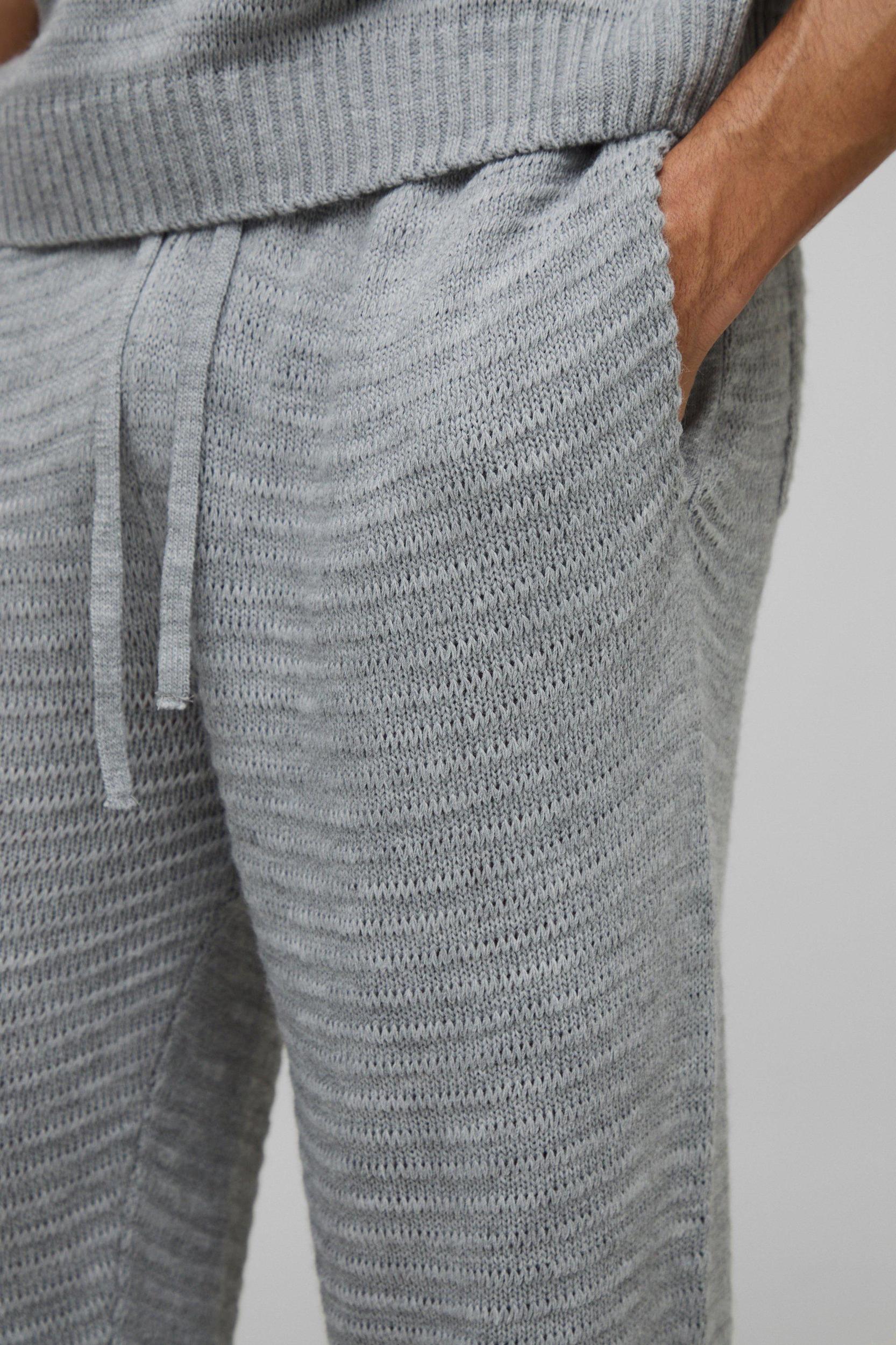 Regular Fit Knitted Sweatpants | boohooMAN USA Product Image