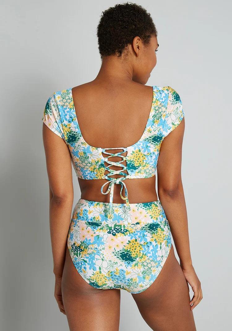 The Sara High-Waisted Bikini Bottom Product Image