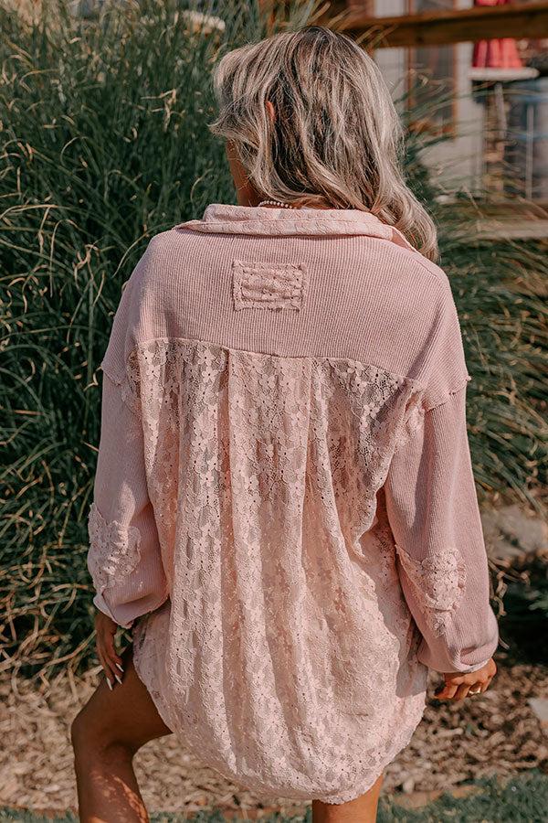 Lovely Views Waffle Knit Button Up Product Image