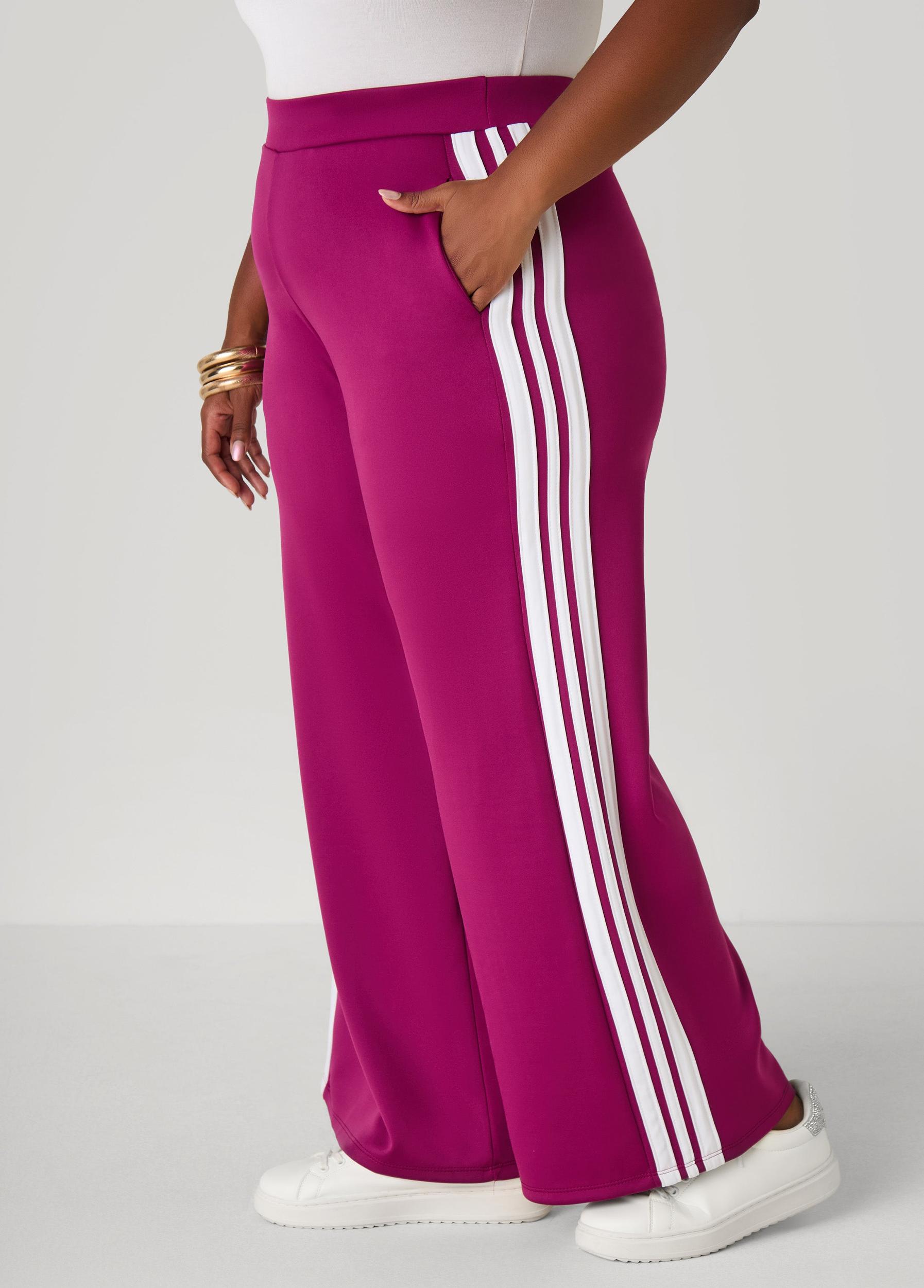Wide Leg Striped Pants Product Image