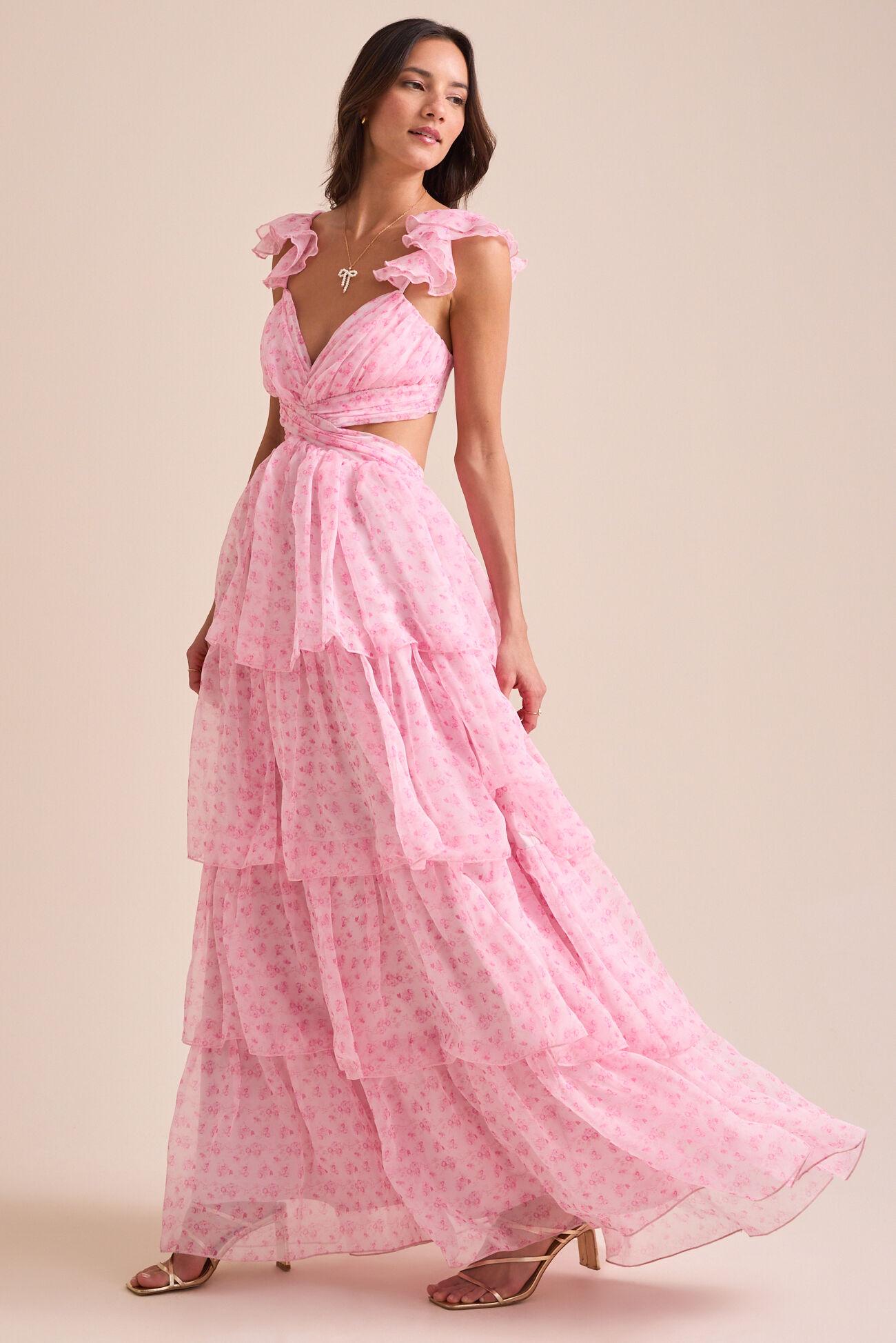 Becca Tiered Maxi Dress Product Image
