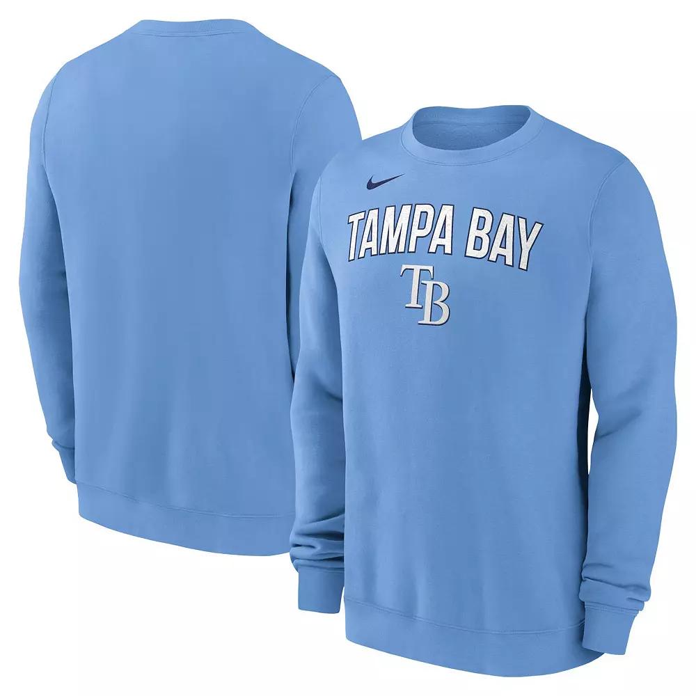 Men's Nike Light Blue Tampa Bay Rays Pullover Sweatshirt,  Product Image