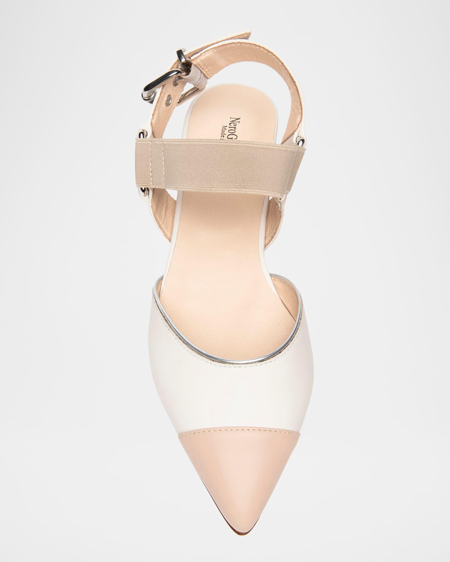 Bicolor Cap-Toe Slingback Flats Product Image