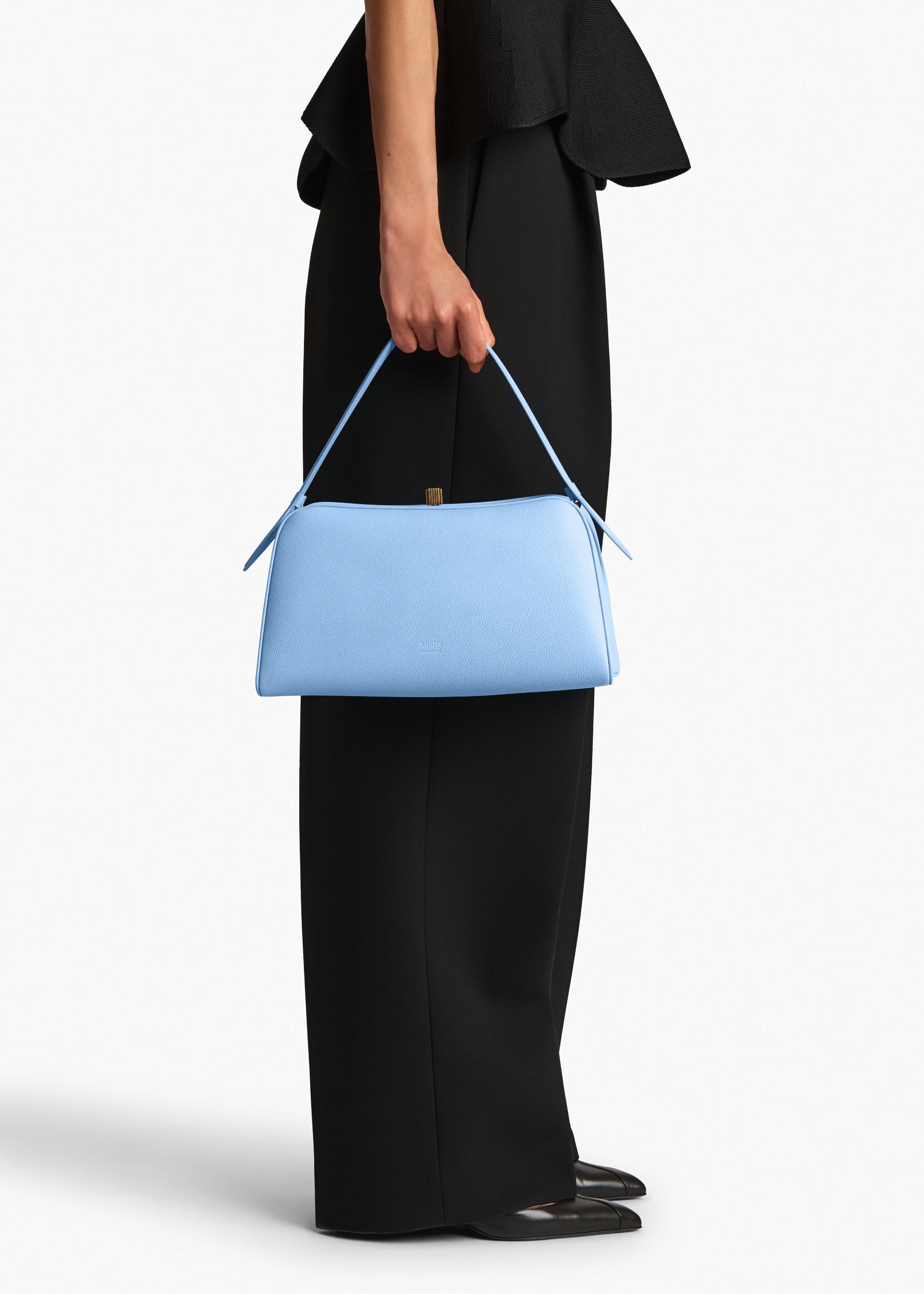 Cate Bag in Sky Blue Pebbled Leather Product Image