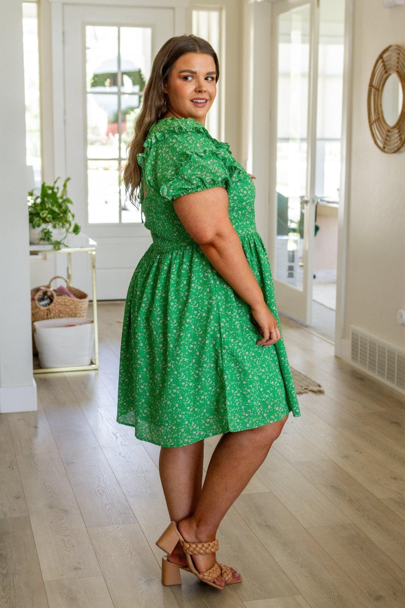 Melinda Corduroy Patch Pocket Skirt in Emerald (Online Exclusive) Product Image