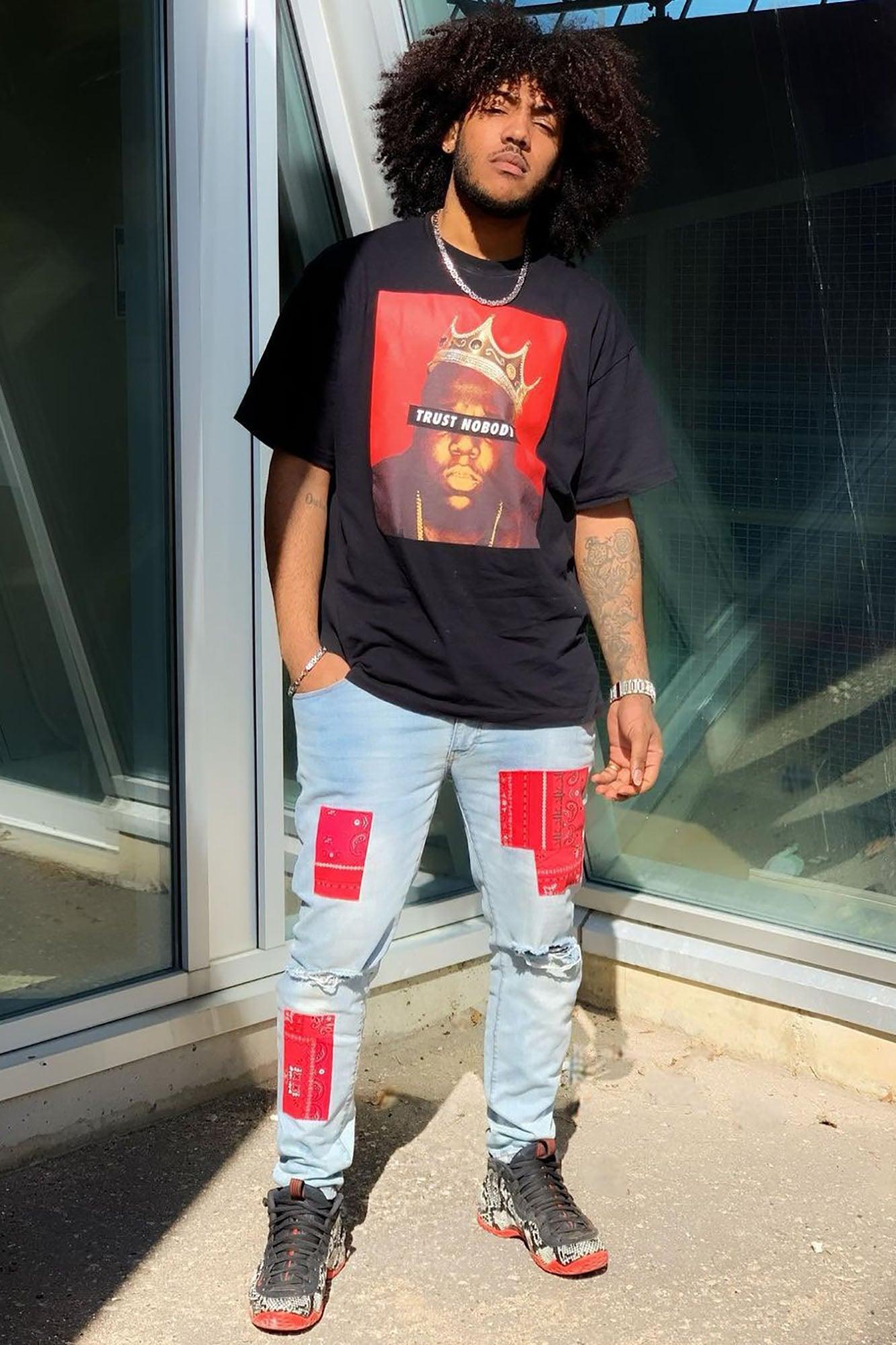 Trust Nobody Short Sleeve Tee - Black/combo Product Image