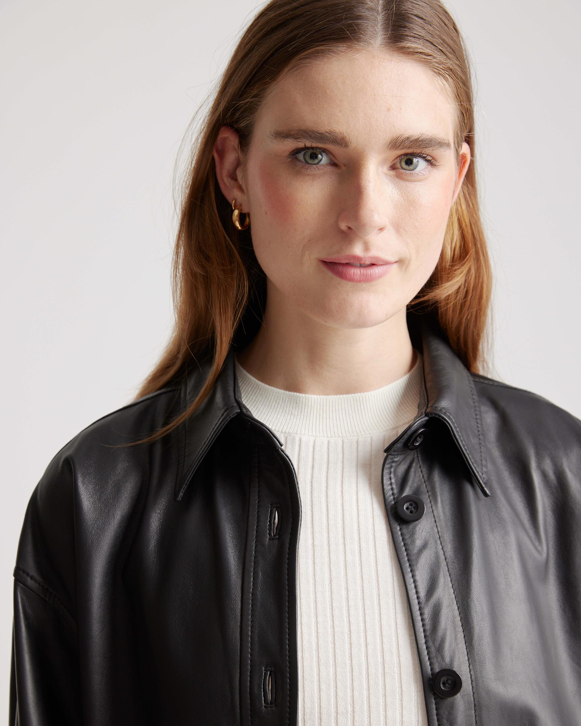 Quince | Women's Shirt Jacket Leather Product Image