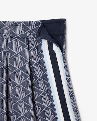 Monogram Jacquard Pleated Skirt Product Image