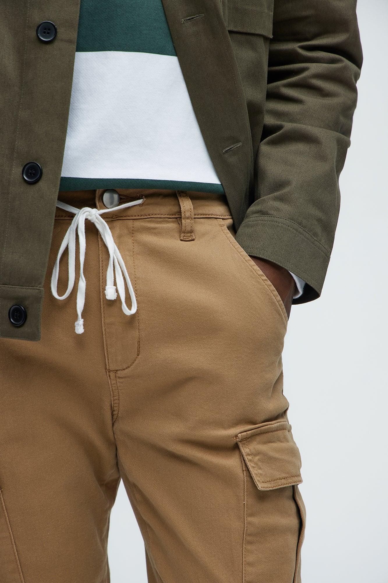 Kyle Slim Cargo Pants - Khaki Product Image