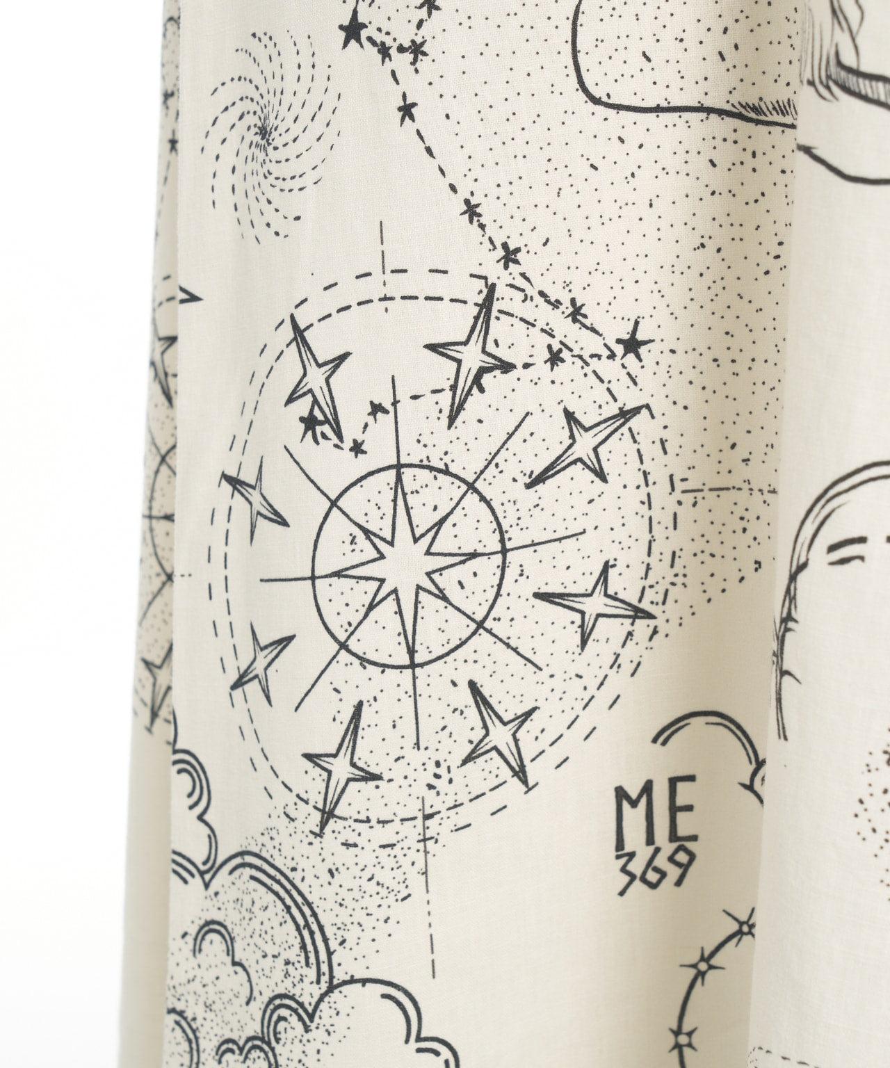 Linen foulard with print Product Image