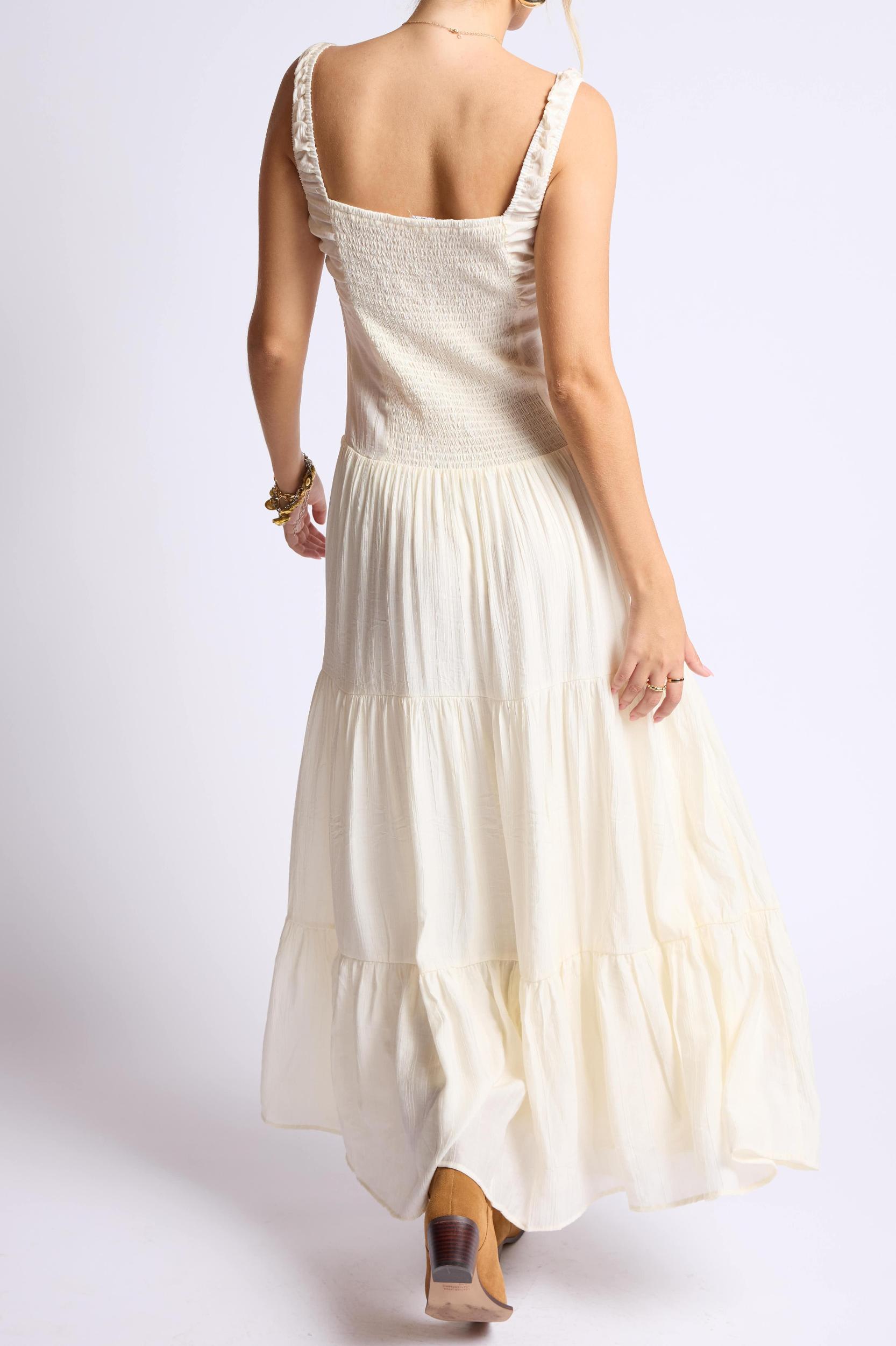 LIGHT A FIRE CRINKLED MAXI DRESS Product Image