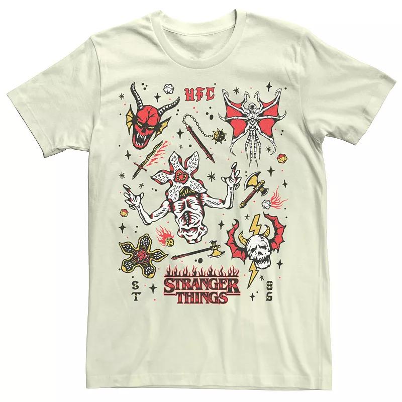Men's Netflix Stranger things Stranger Flash Sheet Monsters Tee,  Product Image
