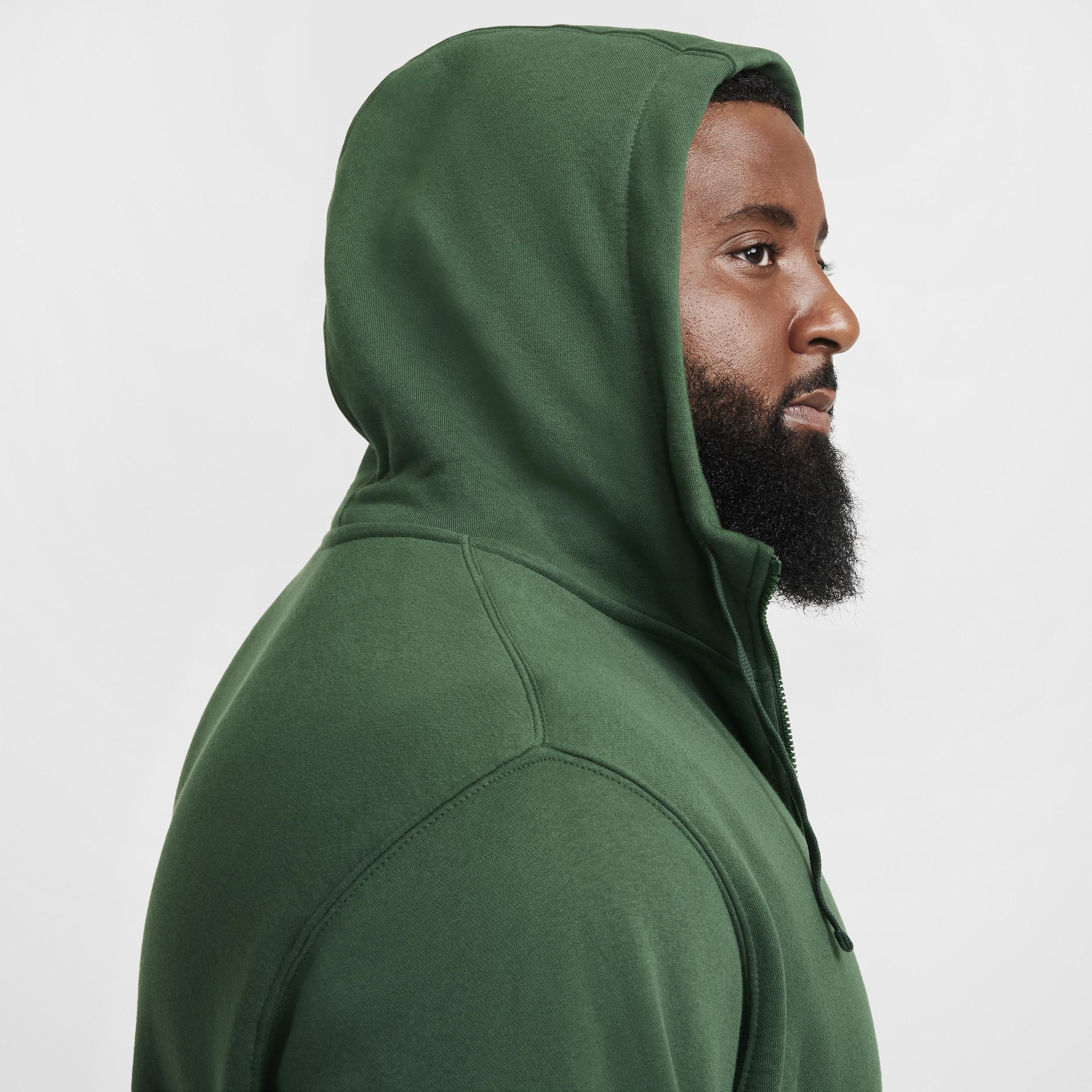 Mens Nike Sportswear Club Fleece Full-Zip Hoodie | BV2645-323 Product Image