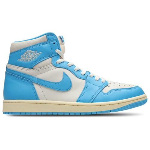 Jordan Boys Jordan Retro 1 High OG - Boys Grade School Basketball Shoes Blue/Powder Blue Product Image