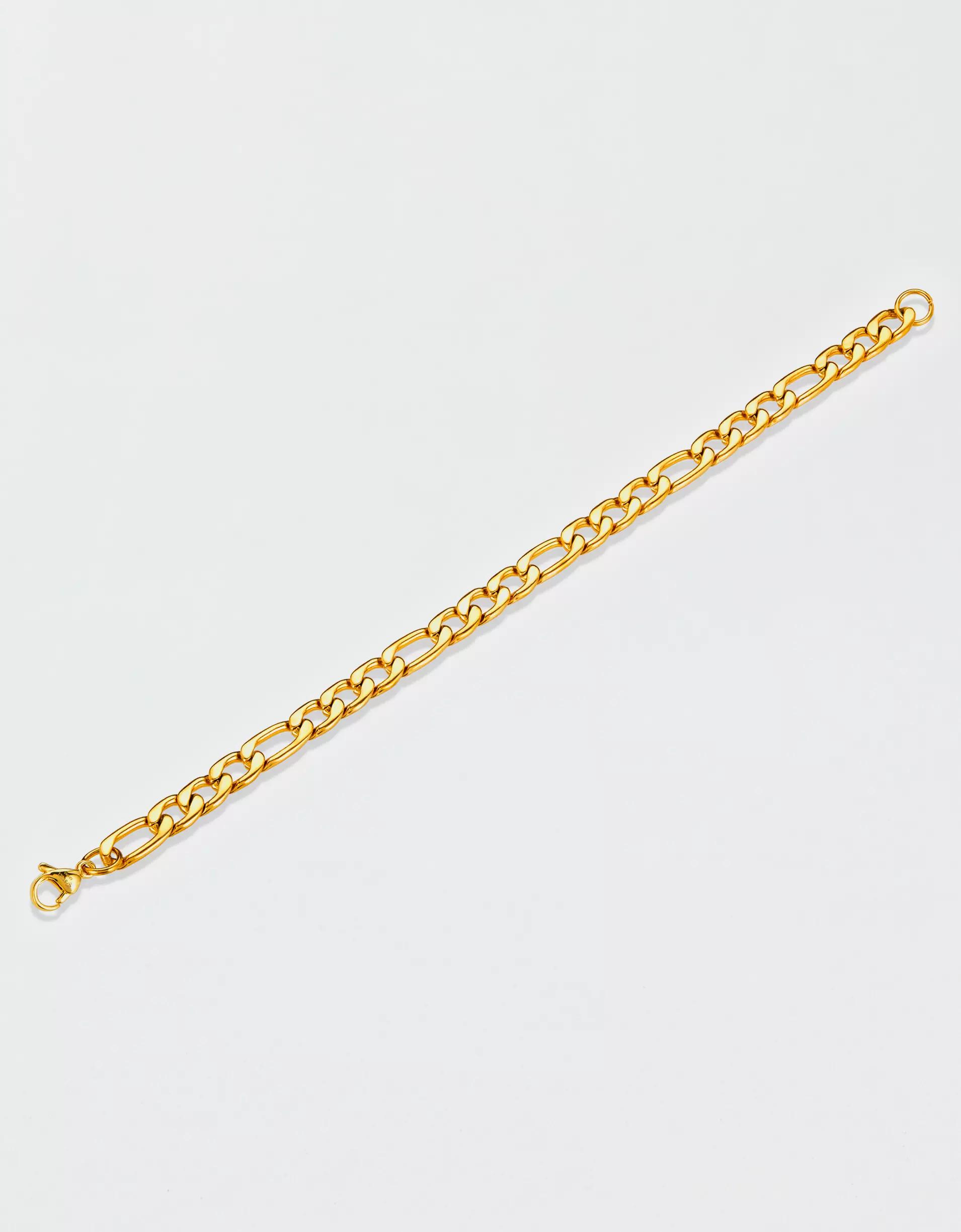 West Coast Jewelry Stainless Steel 8mm Figaro Chain Bracelet Product Image