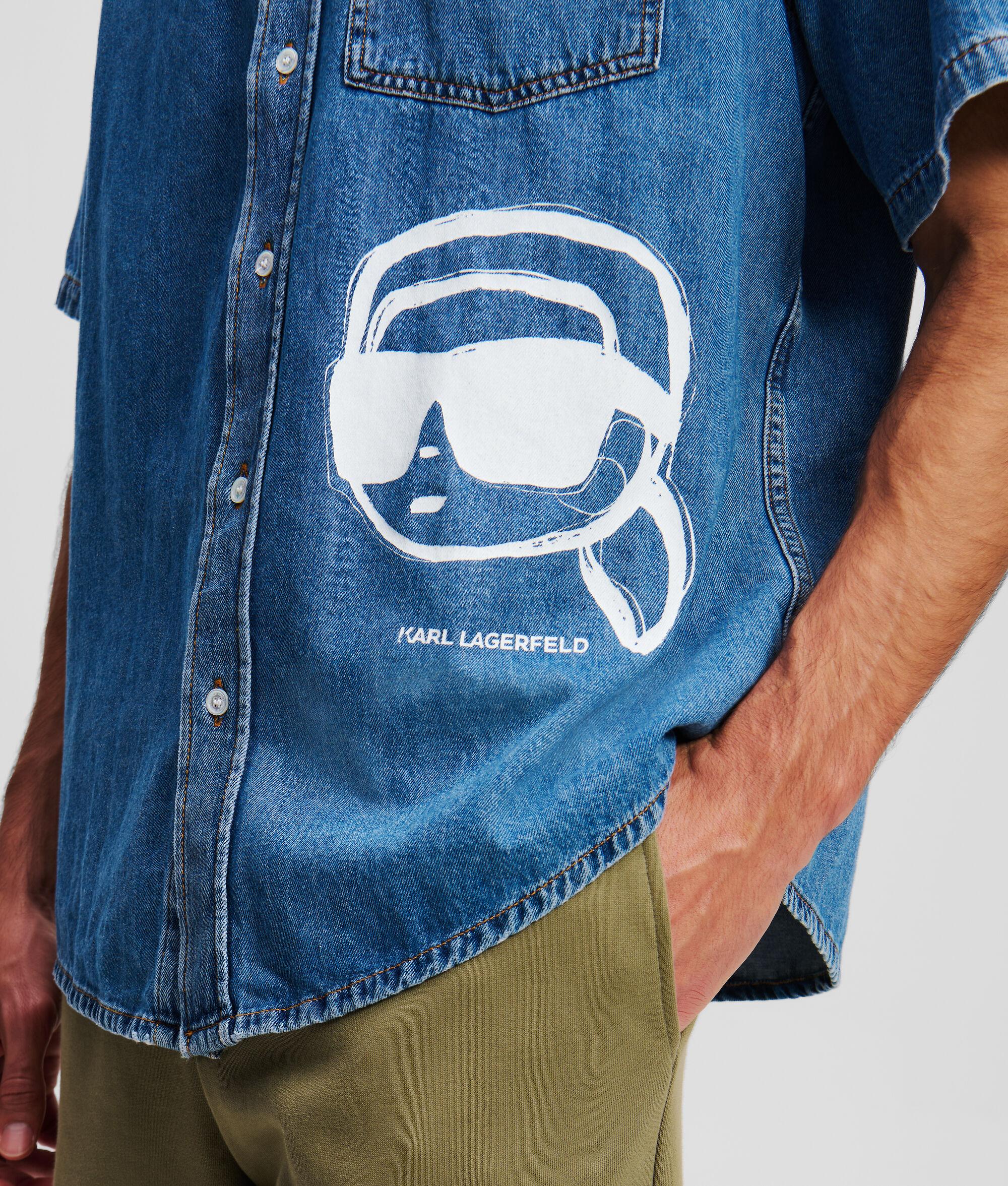 IKON SHORT-SLEEVED DENIM SHIRT Product Image