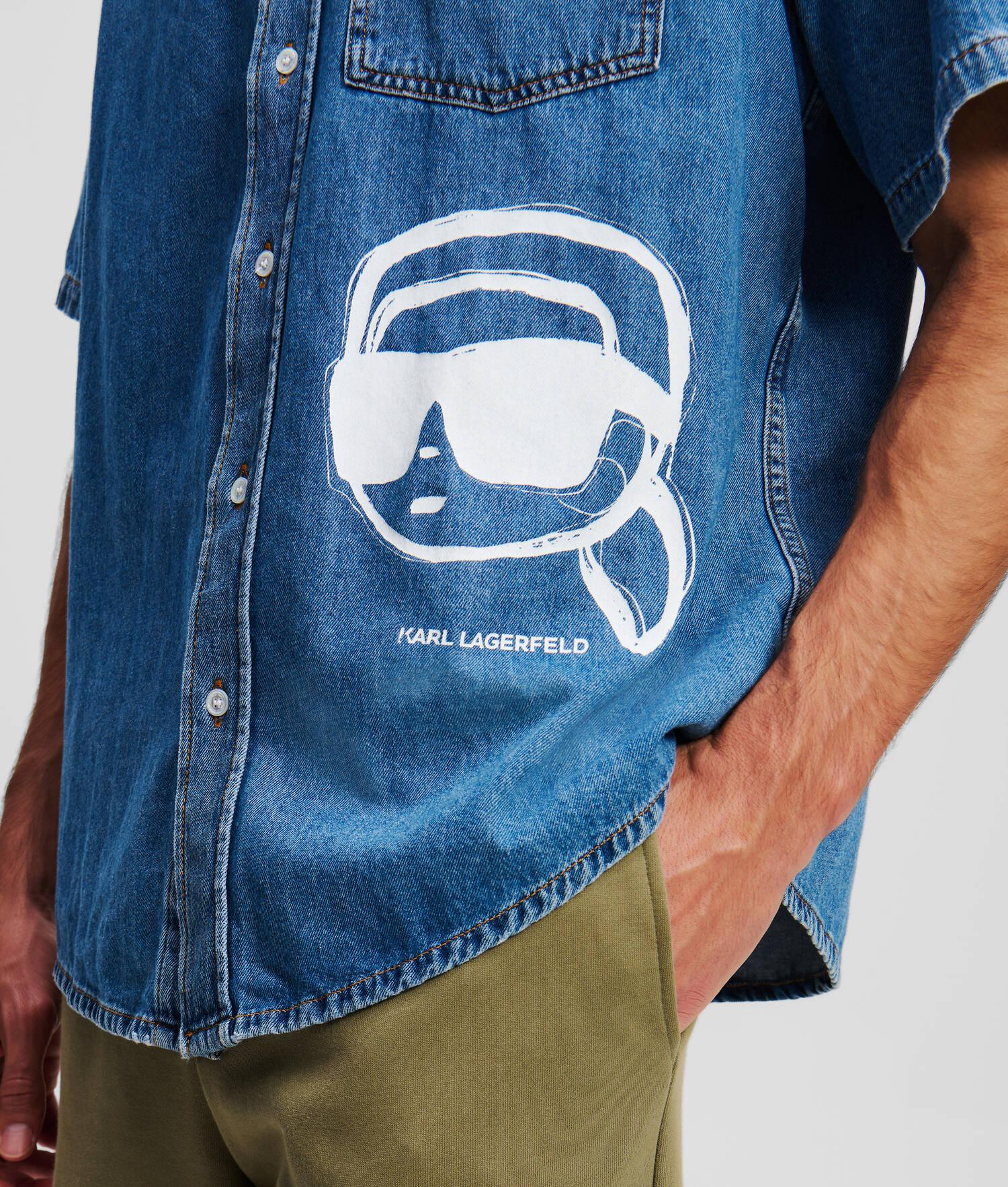 IKON SHORT-SLEEVED DENIM SHIRT Product Image