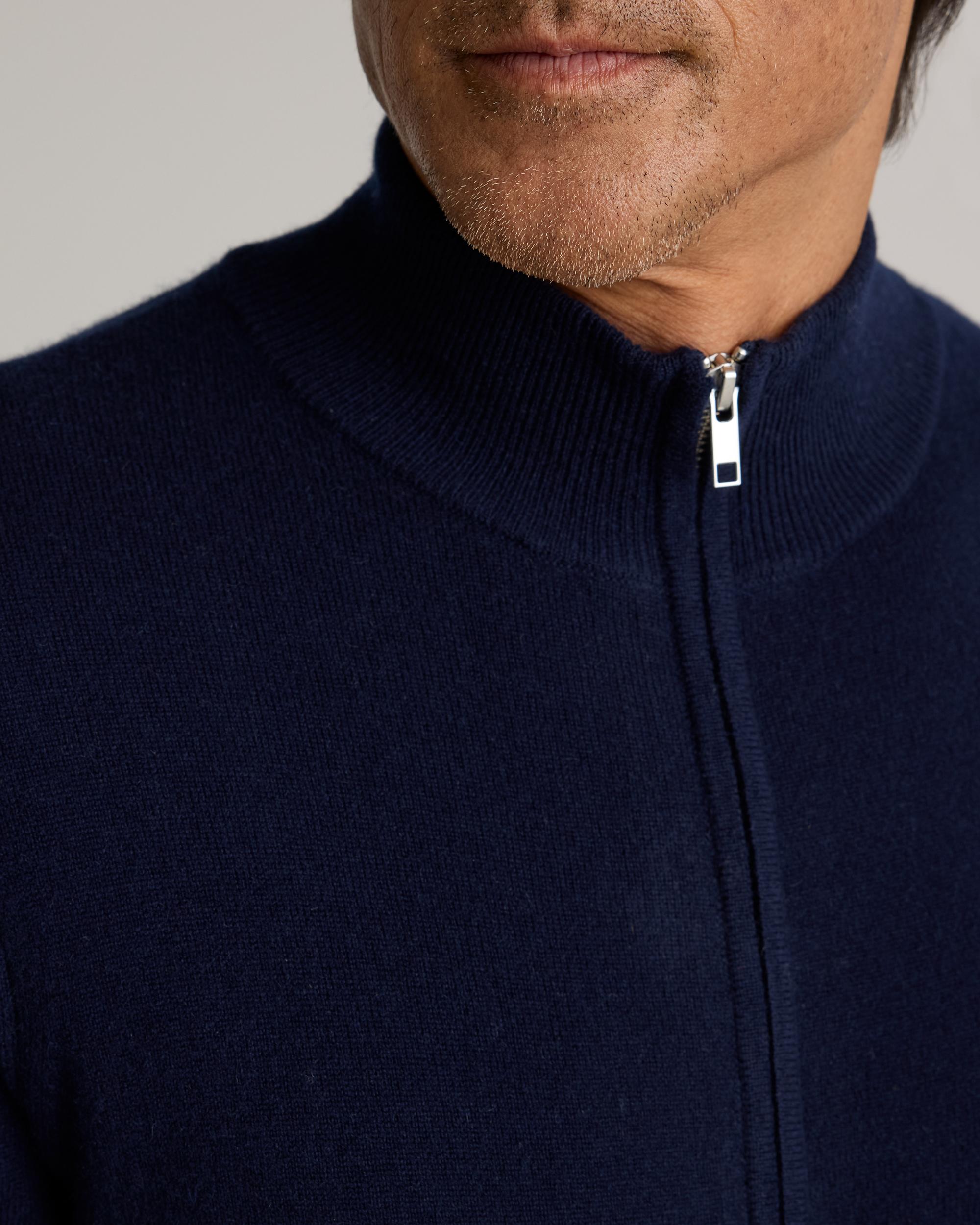 Quince | Men's Mongolian Cashmere Full Zip Sweater Size XL Product Image