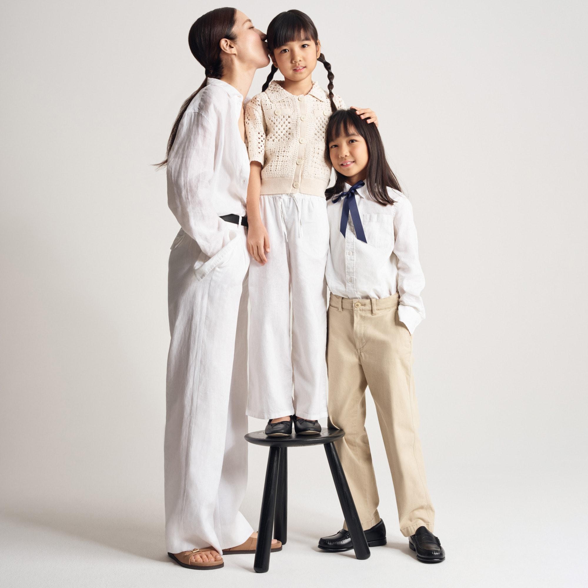 Wide-leg Essential pant in linen Product Image