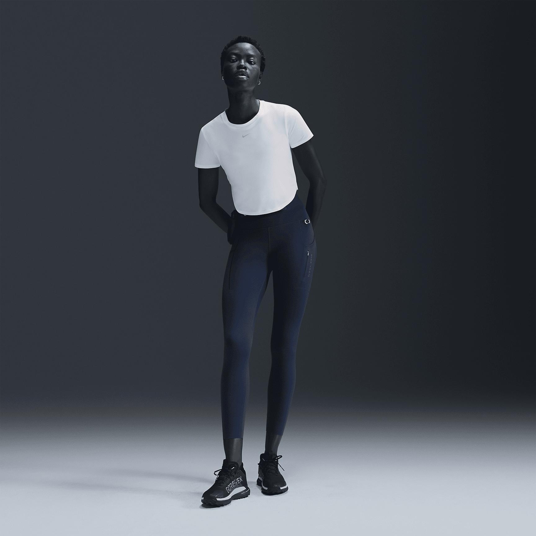 Women's Nike One Dri-FIT Crop Short Sleeve Top,  Product Image