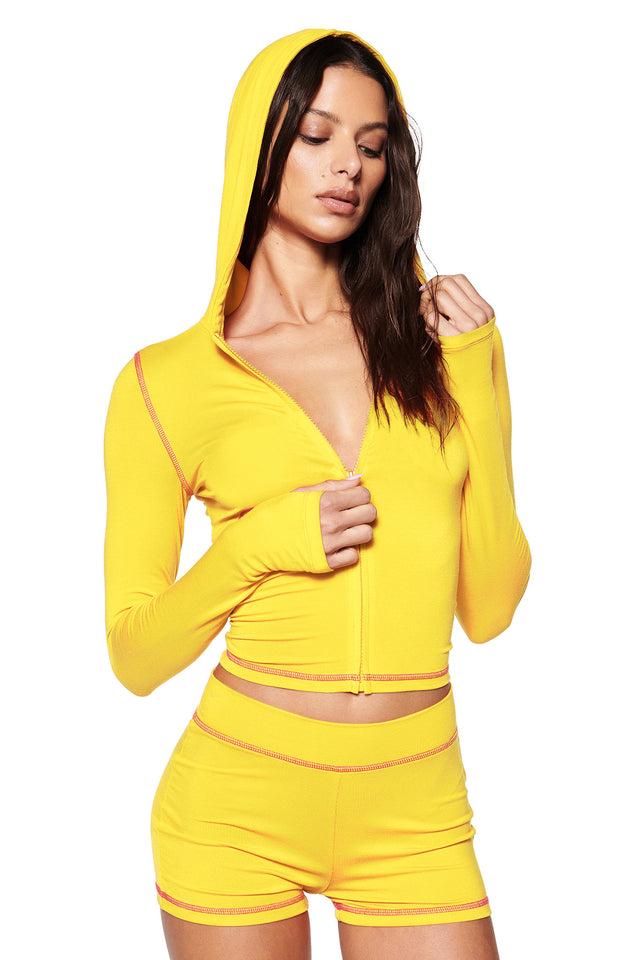BLARE HOODIE - LEMON Product Image