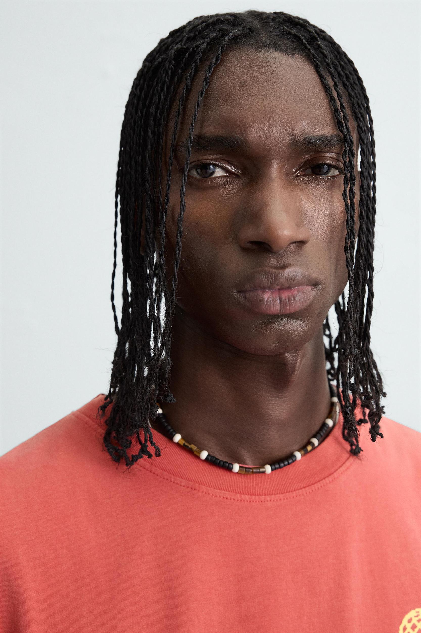 CONTRAST PRINT KNIT TANK TOP Product Image