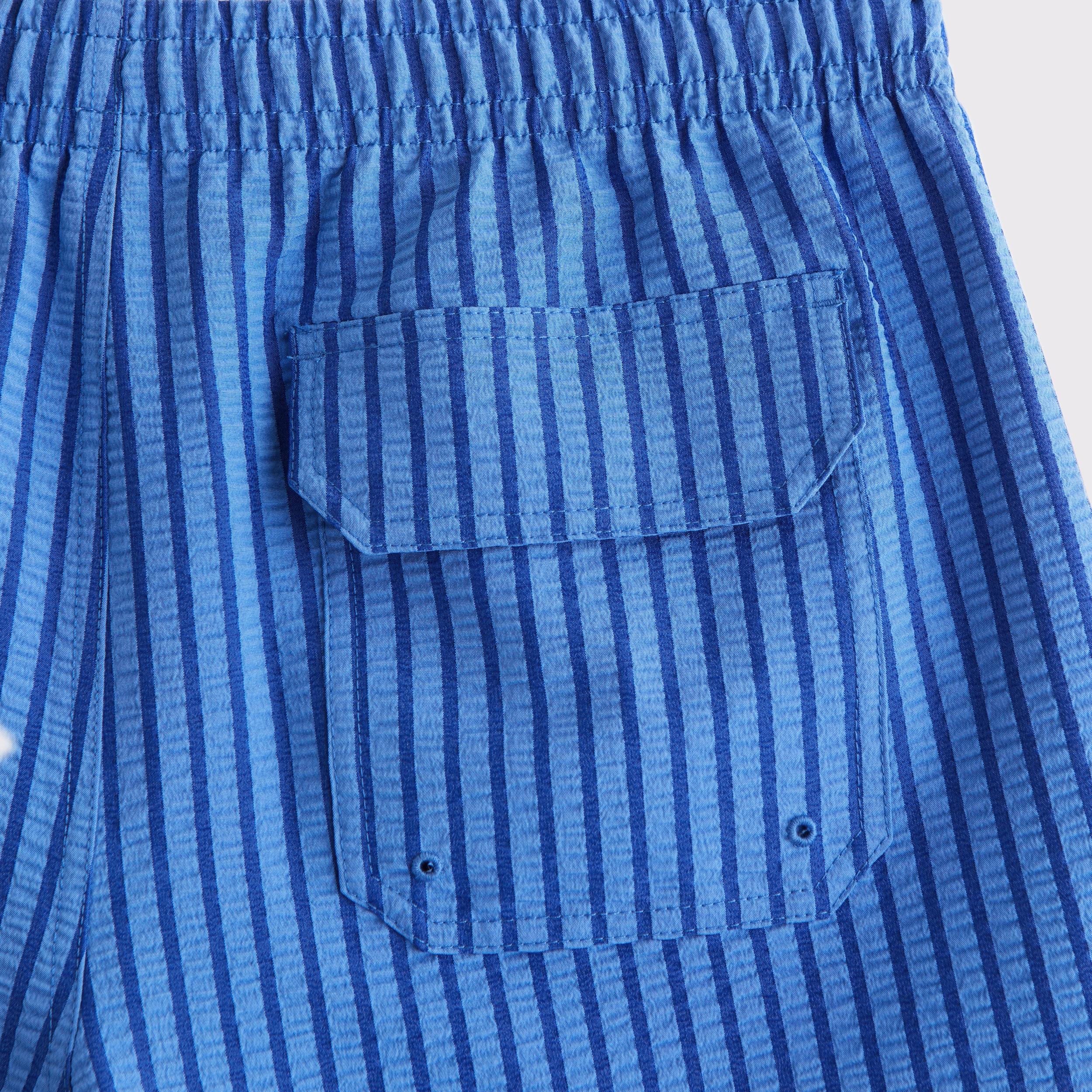 Pull-On Micro-Seersucker Swim Trunk Product Image