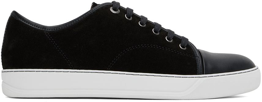 Black DBB1 Suede & Patent Leather Sneakers Product Image