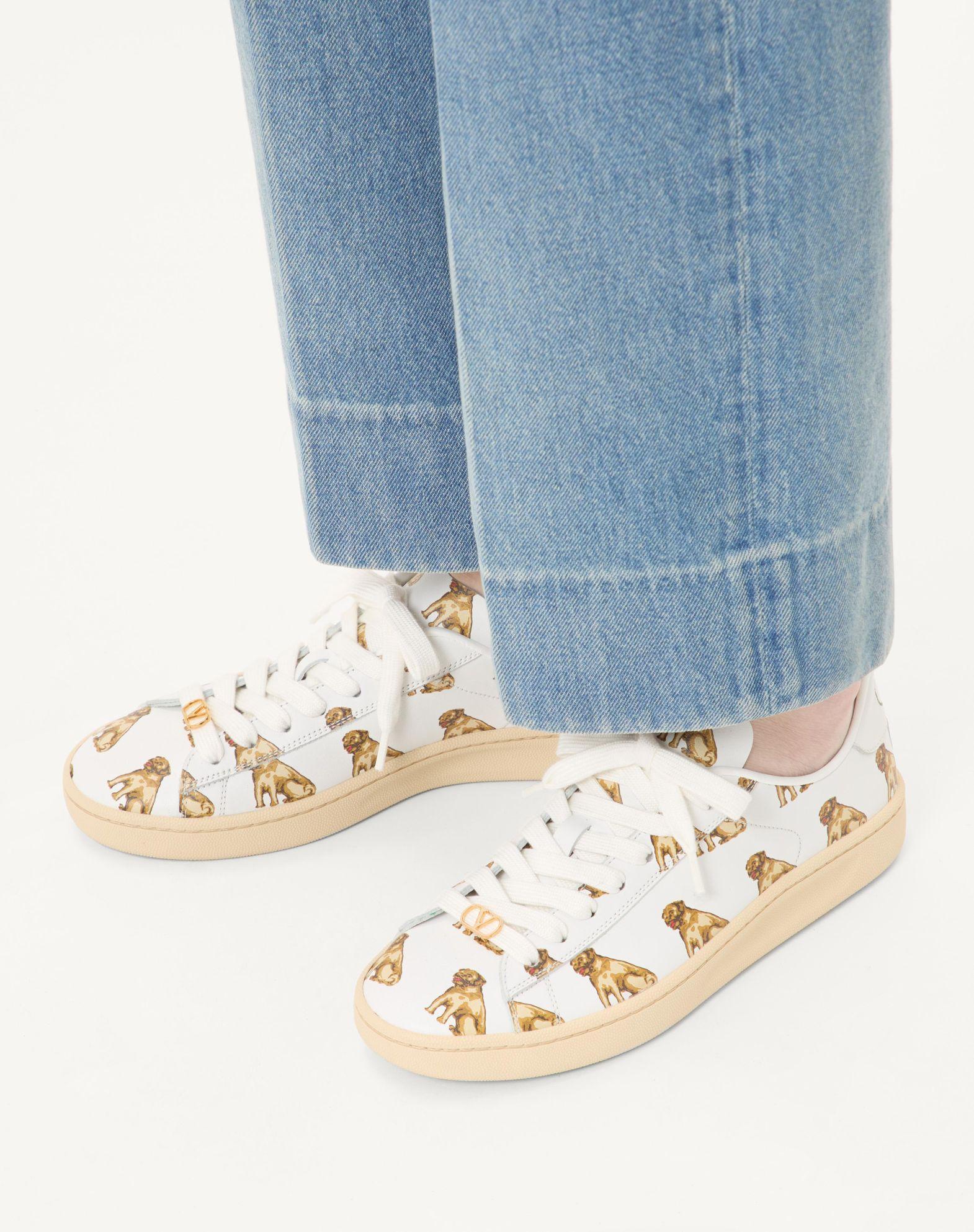 Royco Sneaker In Nappa Calfskin With Petit Charles Pattern Product Image