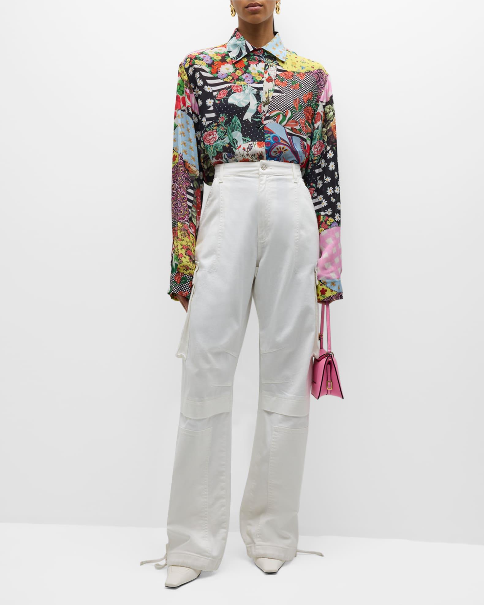 Wide-Leg Cargo Pants Product Image