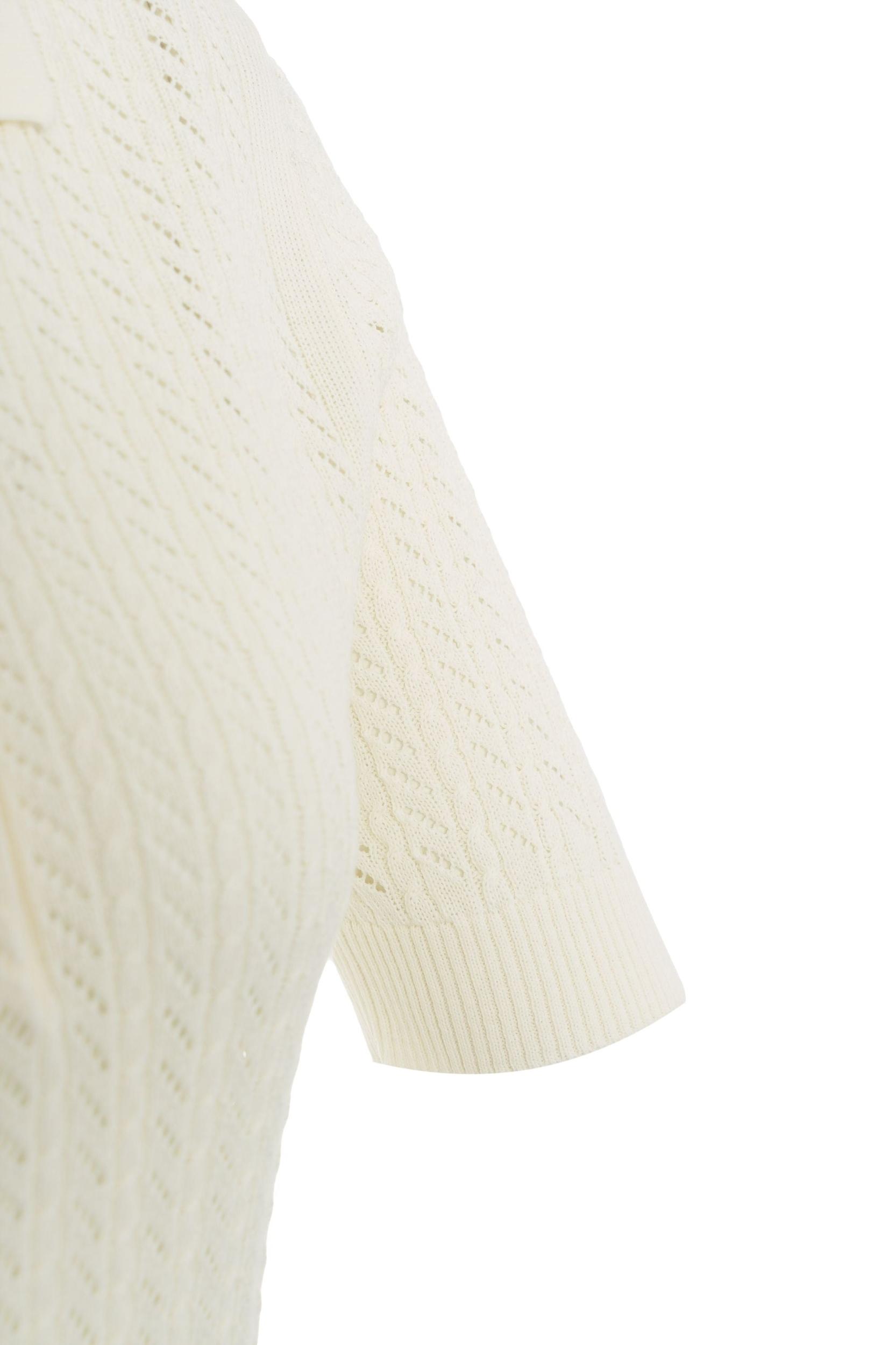 Knit polo shirt Product Image