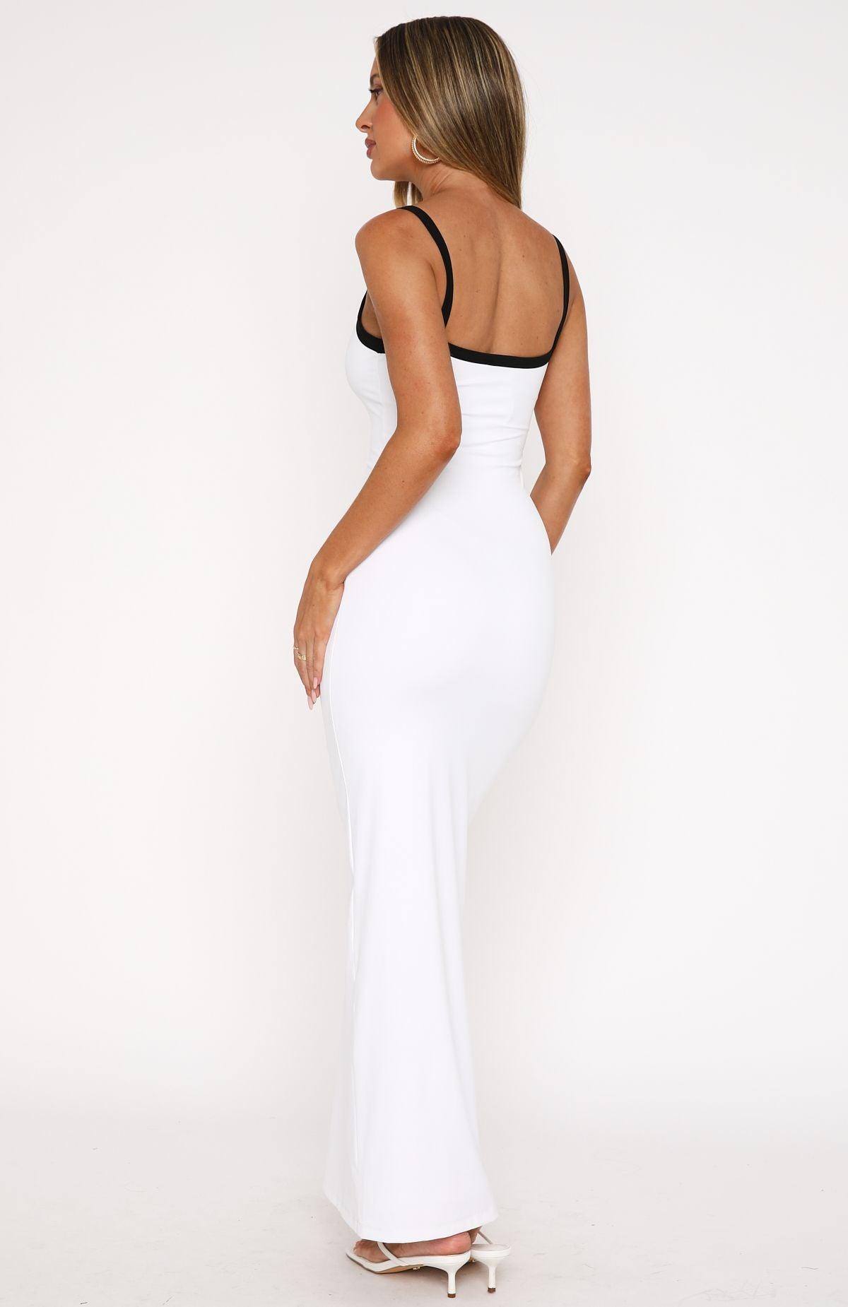Just Stay Calm Maxi Dress White Product Image