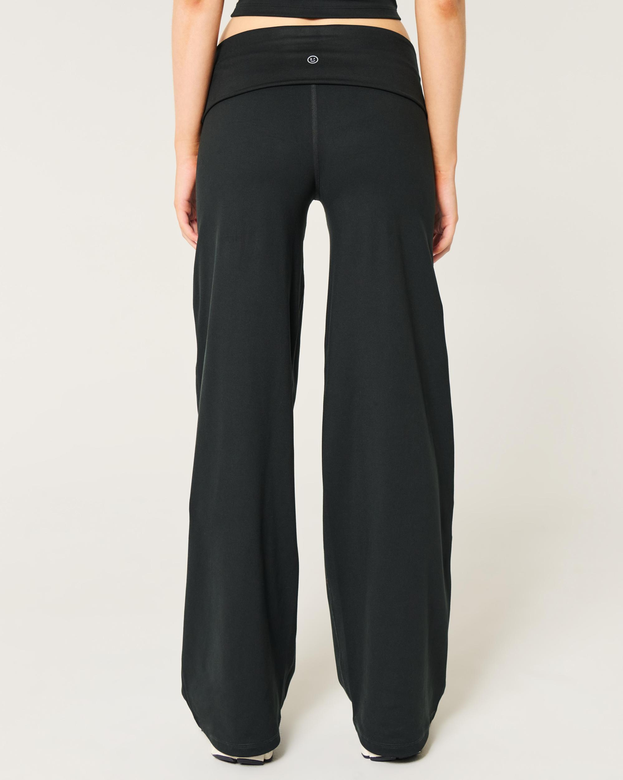 Gilly Hicks Active Recharge Wide-Leg Foldover Waist Pants Product Image