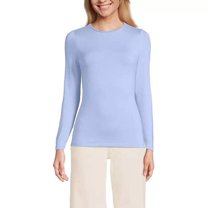 Women's Lands’ End Long Sleeve Crewneck Top,  Product Image