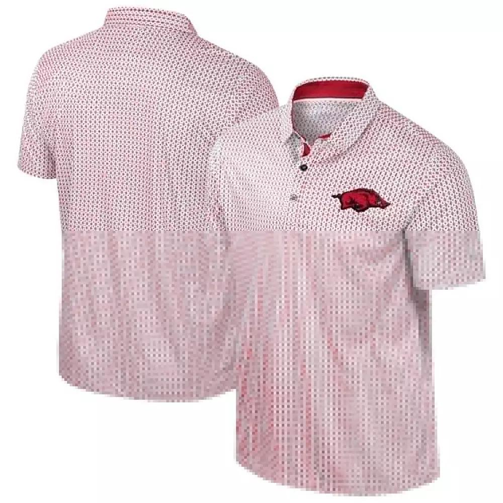 Men's Colosseum Cardinal Arkansas Razorbacks Big & Tall Marty Rival Polo, Size: 3XLT, Red Product Image