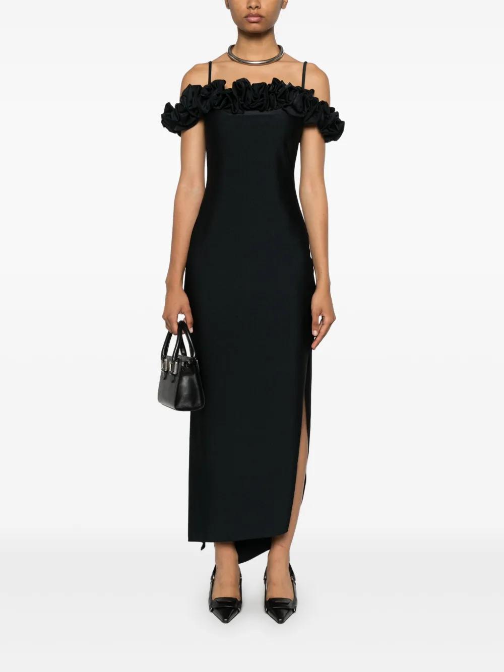 ruffle-detail maxi dress Product Image