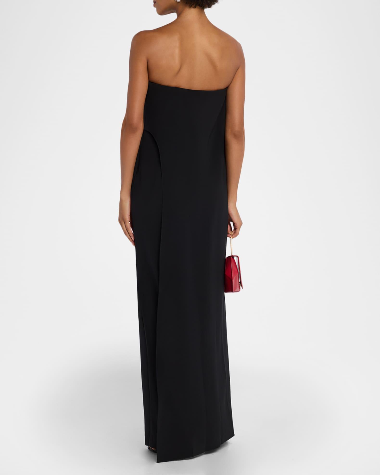 Jacqueline Layered Strapless Crepe Jumpsuit Product Image