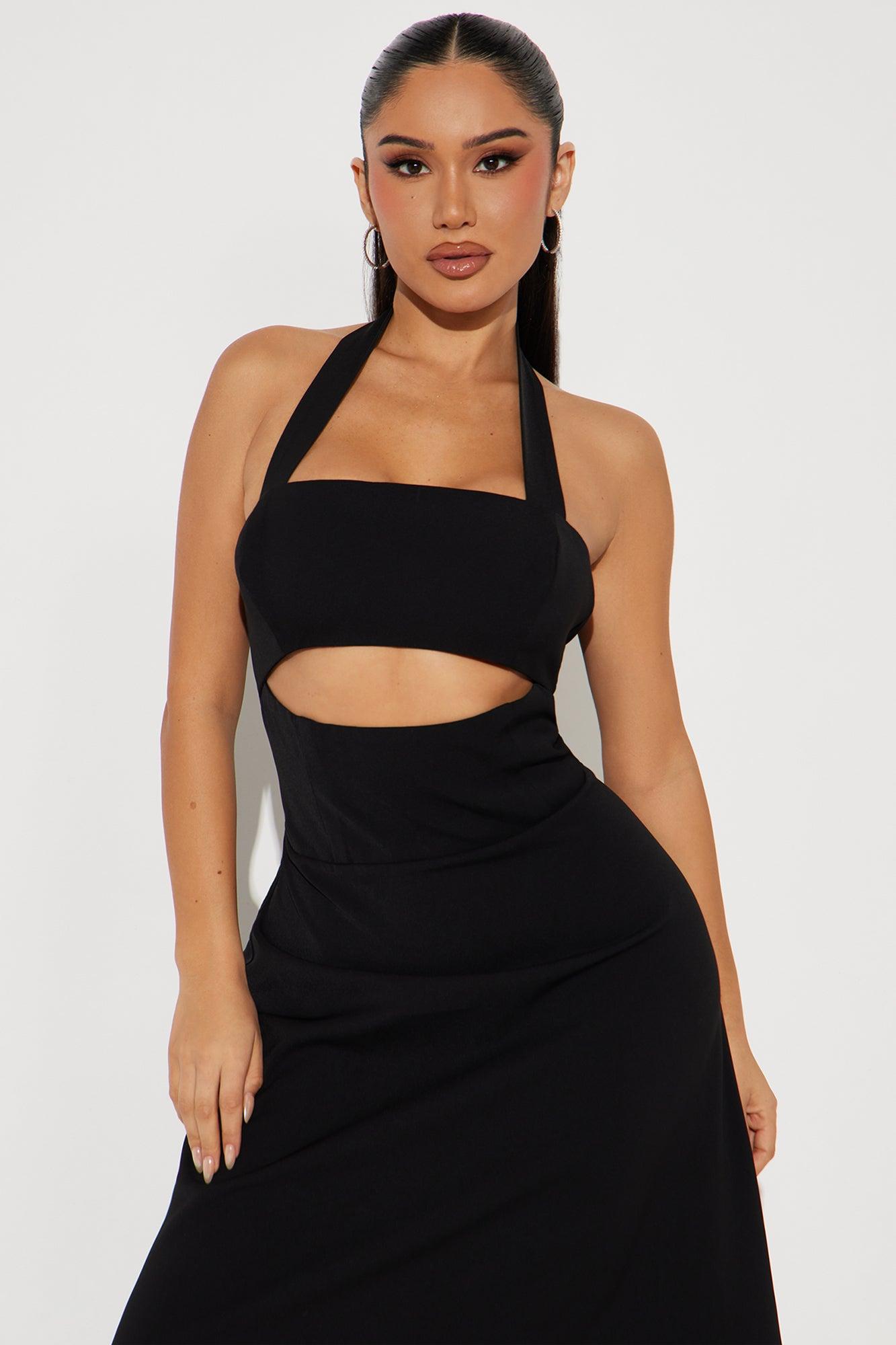 Catherine Halter Maxi Dress - Black Product Image